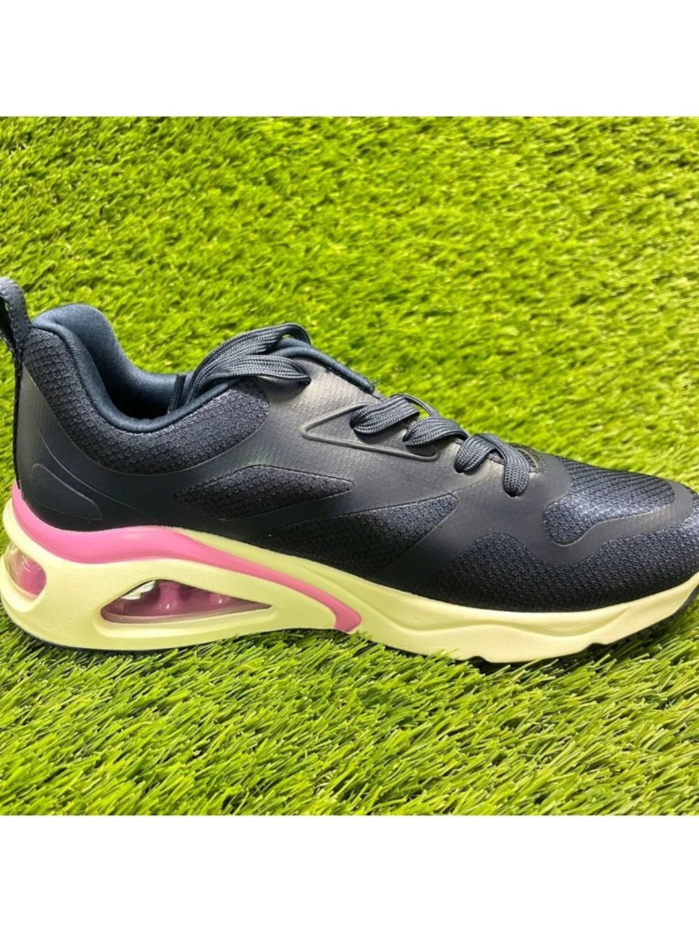 Skechers Tres-Air Uno Revolution-Airy Womens Size 6.5 Blue Running Shoes Sneaker